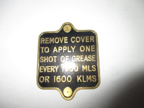 Oldtimer nameplate brass - oldtimer,