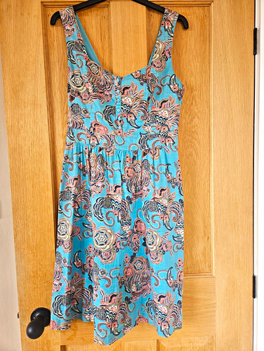 Fat face blue pink paisley - blue,