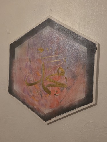 Hand painted art - hand,