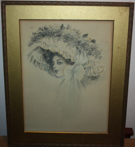 Art deco original watercolor - art,