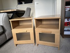 2x IKEA Bedside Tables Brimnes