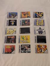 Gameboy / Gameboy color / Gameboy advance Instruction Manuals LOT