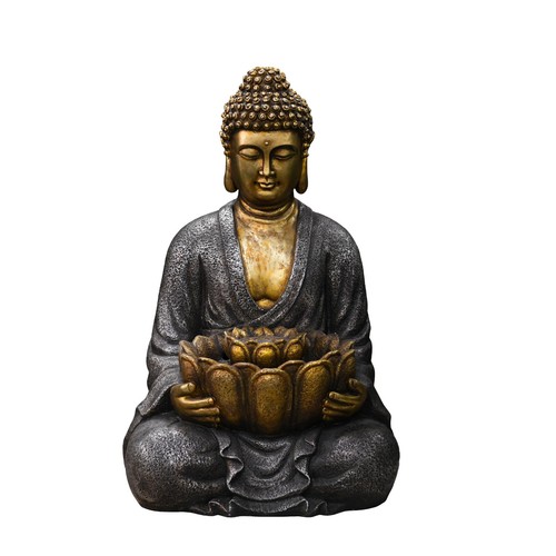 Serenity gold sitting - sitting, buddha