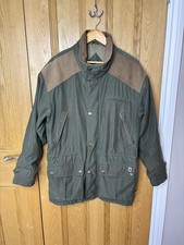 Deerhunter Dublin Coat Jacket Hunting Green Brown Leather Deer Tex Shooting 48
