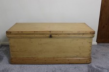 Vintage large stripped pine