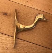 VINTAGE SOLID BRASS DUCK HEAD