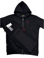 Ralph Lauren Men's Double Knit Tracksuit Size L Colour Black