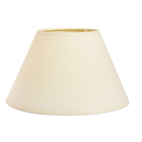 Cream cotton coolie lampshade - cream,