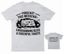 Caravanning Bliss Cheerful Toasts T-Shirt – The Happy Camper's Choice
