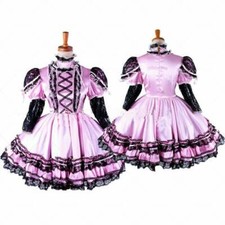 Sissy Girl maid lockable satin
