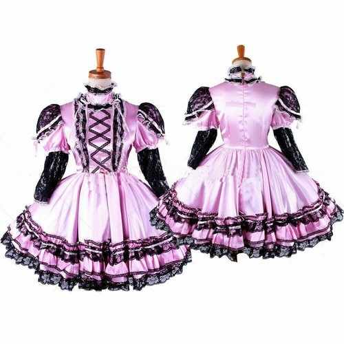 Sissy girl maid lockable - sissy, satin