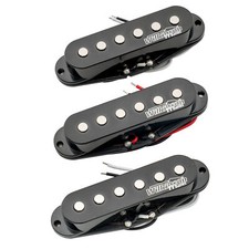 Wilkinson Black High Output Ceramic Single Coil Pickups Set For Strat ST Guitar