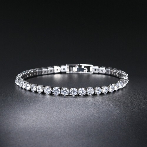 Silver plated 4mm - plated, tennis