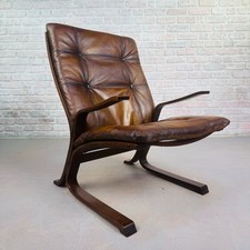 Vintage Danish Brown Leather