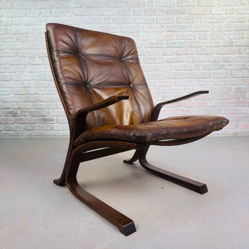 Vintage danish brown leather - vintage,