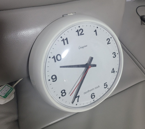 Grayson bank office wall clock - grayson,