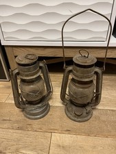 2 EVER BRIGHT BRAND 206 PARAFIN LANTERN CHINESE HURRICANE LAMPS KEROSENE OIL