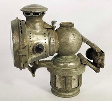 BIG VINTAGE LUCAS No 262 KORA ACETYLENE CARBIDE BICYCLE CYCLE BIKE FRONT LAMP