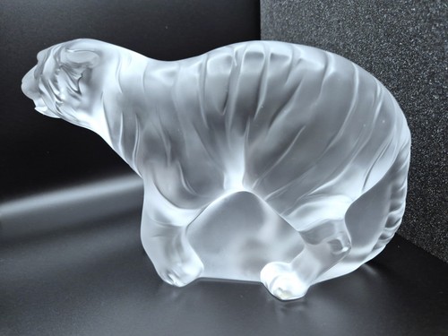 Lalique bengale tiger frosted - lalique,