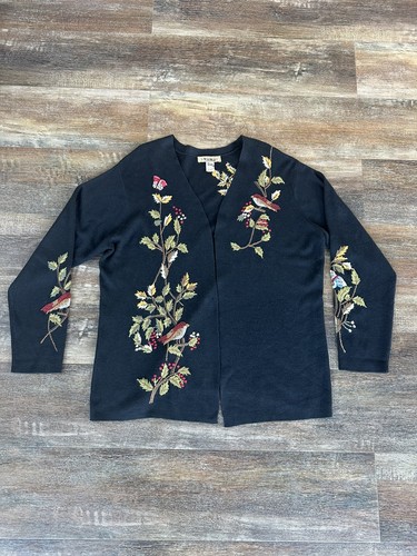 Vintage wool blend embroidered - wool,