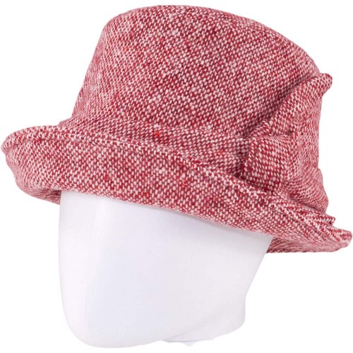 Lock red tweed bow - red,