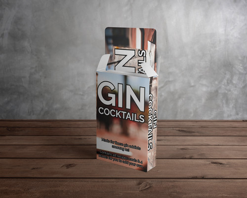 Gin cocktail recipe cards - cocktail,