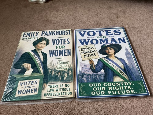 Poster print suffragette - x2, a3