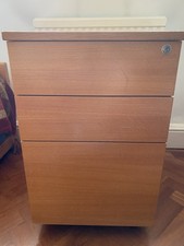 Under Desk Chest Of Drawers With Wheels. Two Smaller, One Large Filing Drawer.