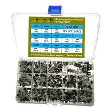 670Pcs Transistor Kit Professional Portable Component Assorted for Electronic