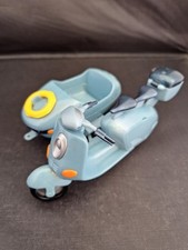 Bratz 2002 Blue Vespa Moped and Sidecar Trailer Hard to Find Complete 