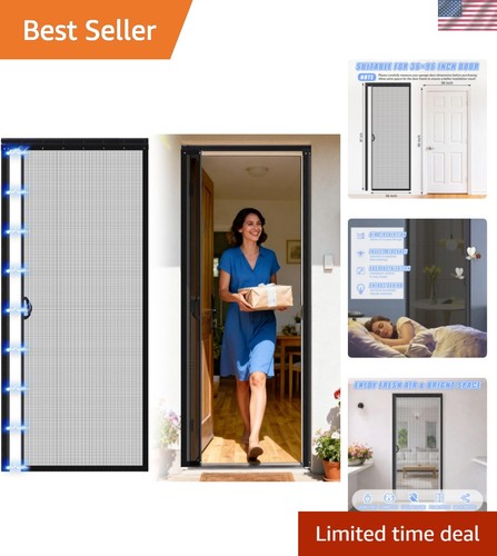 Retractable screen door - retractable, with