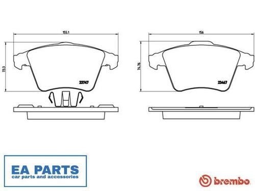 Brake pad set - pad, for