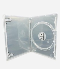 10 x Amaray Single Clear DVD Cases. Can Hold 1 DVD CD or Blu Ray Disc