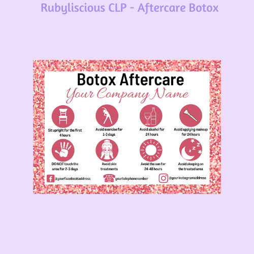 Personalised botox aftercare - personalised,