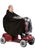 Waterproof Universal Rain Coat Mobility Scooter Hooded Coat Cape Poncho New UK