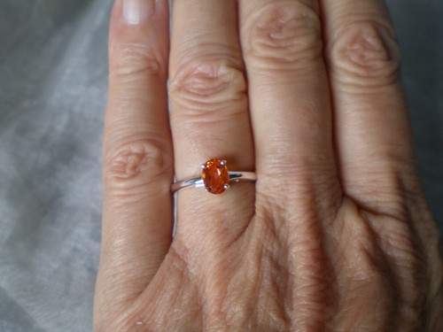 Padparadscha quartz ring size - padparadscha,