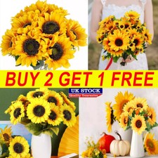 7 Heads Artificial Sunflowers