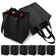 6 Pcs Bottle Wine Carrier Tote