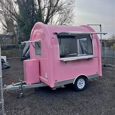 Pink food trailer single - pink,