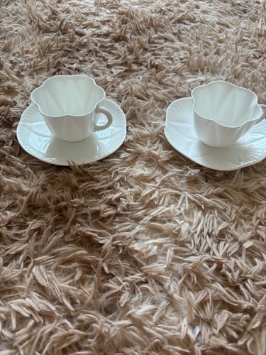 Shelley dainty white cups - 2,