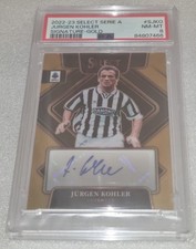 Jurgen Kohler /10 Gold Auto Panini Select Serie A 2022-23 Juventus PSA 8
