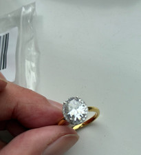 QVC Diamonique 3.2 ct Oval