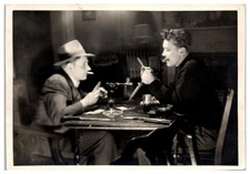 Old Photograph Two Men Arguing