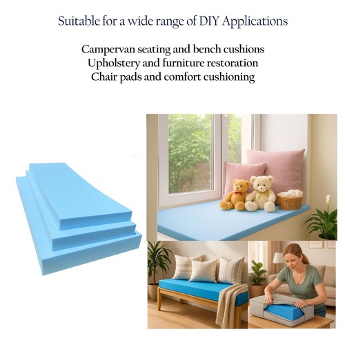 High density blue foam - density, cut