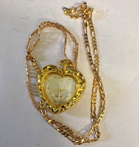 Gold tone heart - gold,