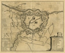 Antique Map-MILITARY-BATTLE OF