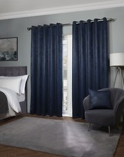 Thermal Thick Blackout Curtains 2 Panel Eyelet Ring Top Curtains Ambiance