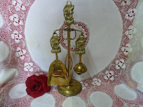 Antique vintage brass fireside - antique,