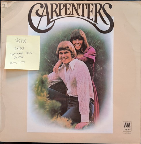 Carpenters self titled vinyl - self,