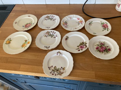 Bone china tea plates - 10,